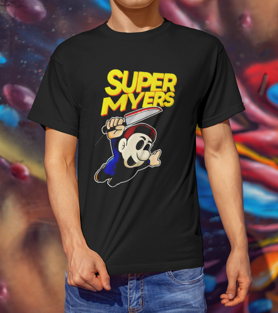 Super Myers Halloween Mario T-Shirt