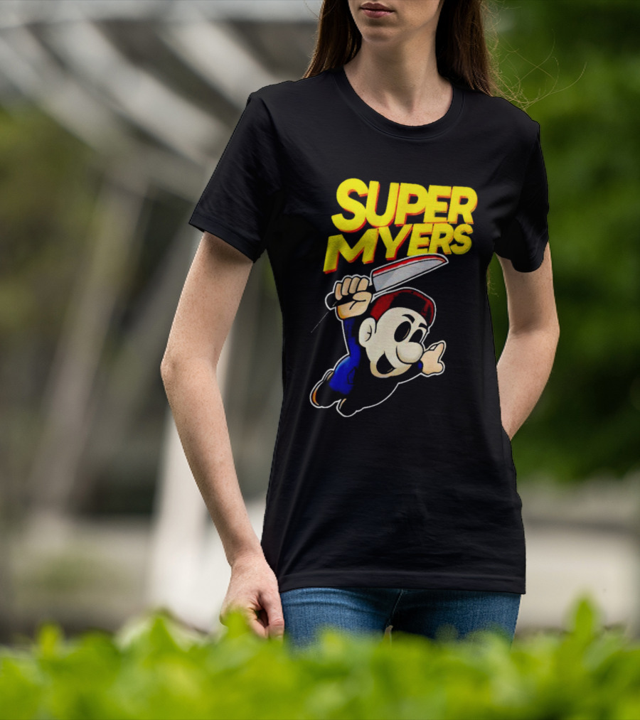 Super Myers Halloween Mario T-Shirt