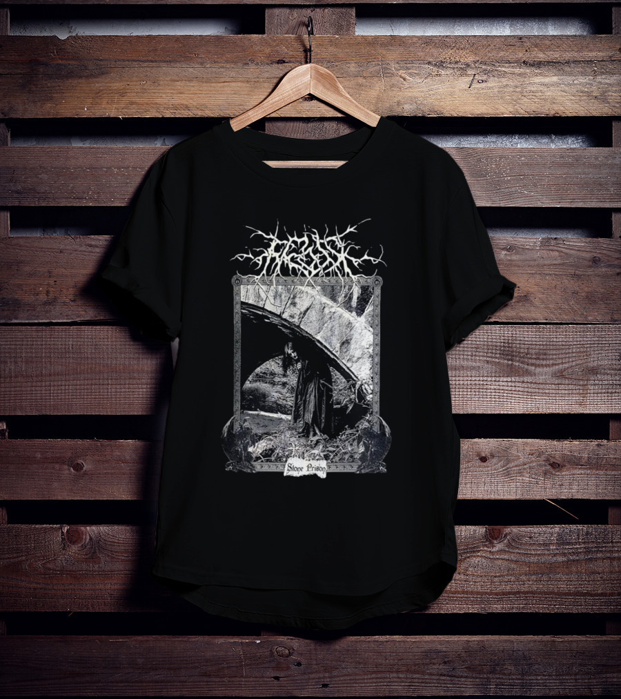 Frosk Stone Prison Gothic Monochrome T-Shirt