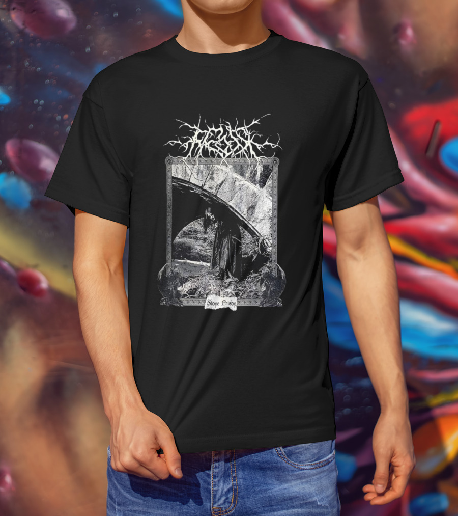 Frosk Stone Prison Gothic Monochrome T-Shirt
