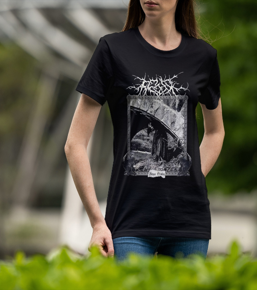 Frosk Stone Prison Gothic Monochrome T-Shirt