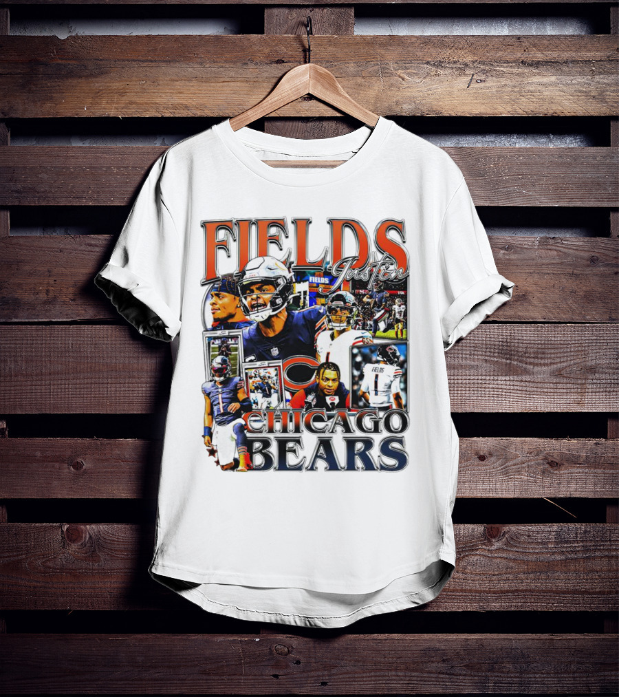Fields Justin Chicago Bears Football T-Shirt