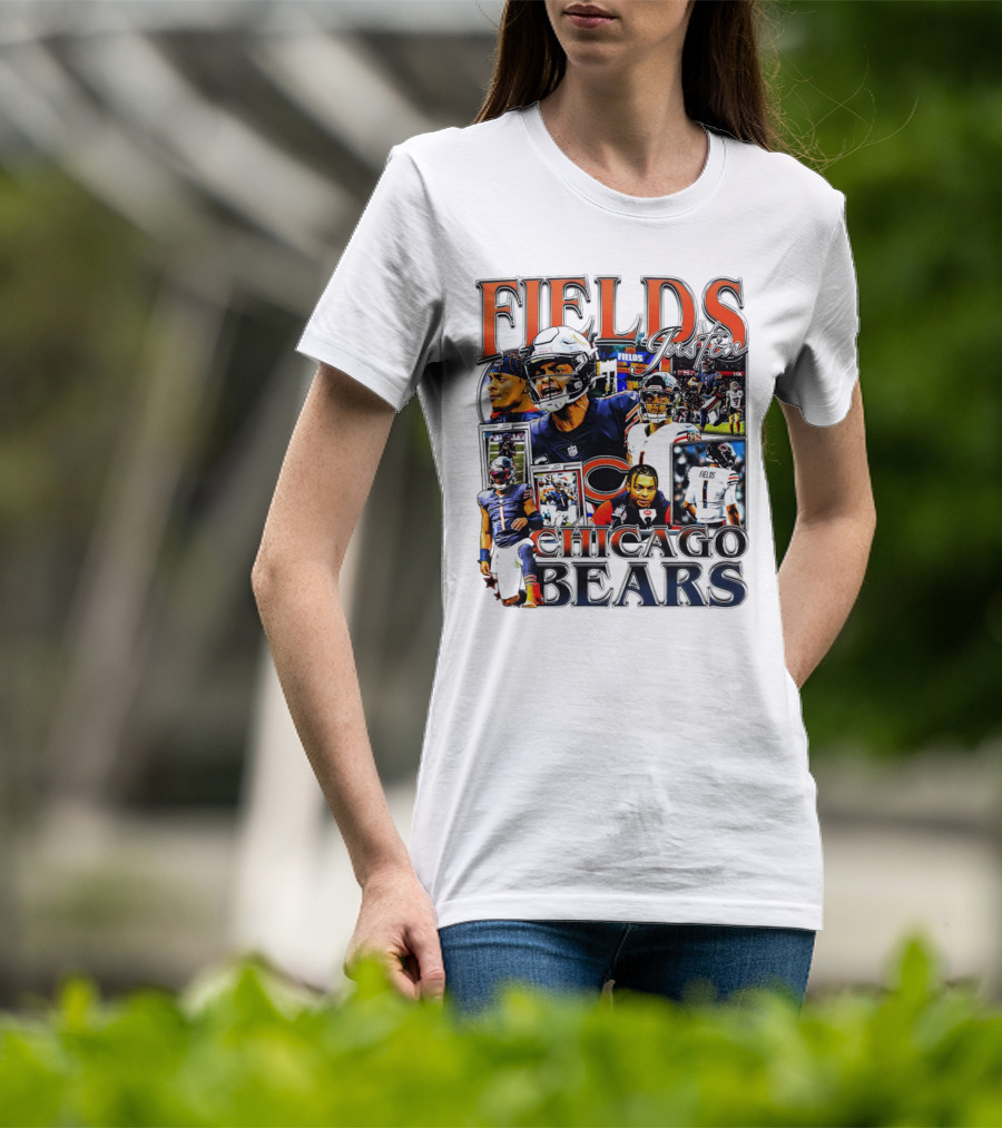 Fields Justin Chicago Bears Football T-Shirt