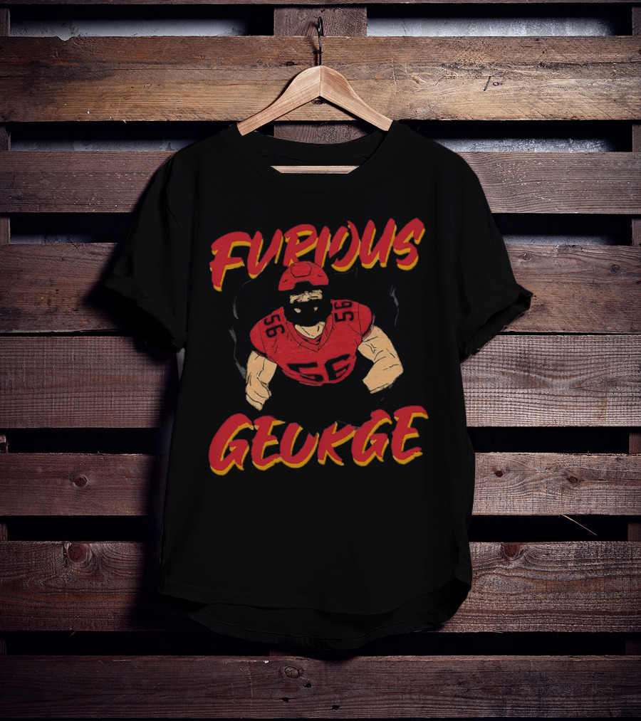 Kansas City Chiefs Furious George Karlaftis 56 Football Player T-Shirt