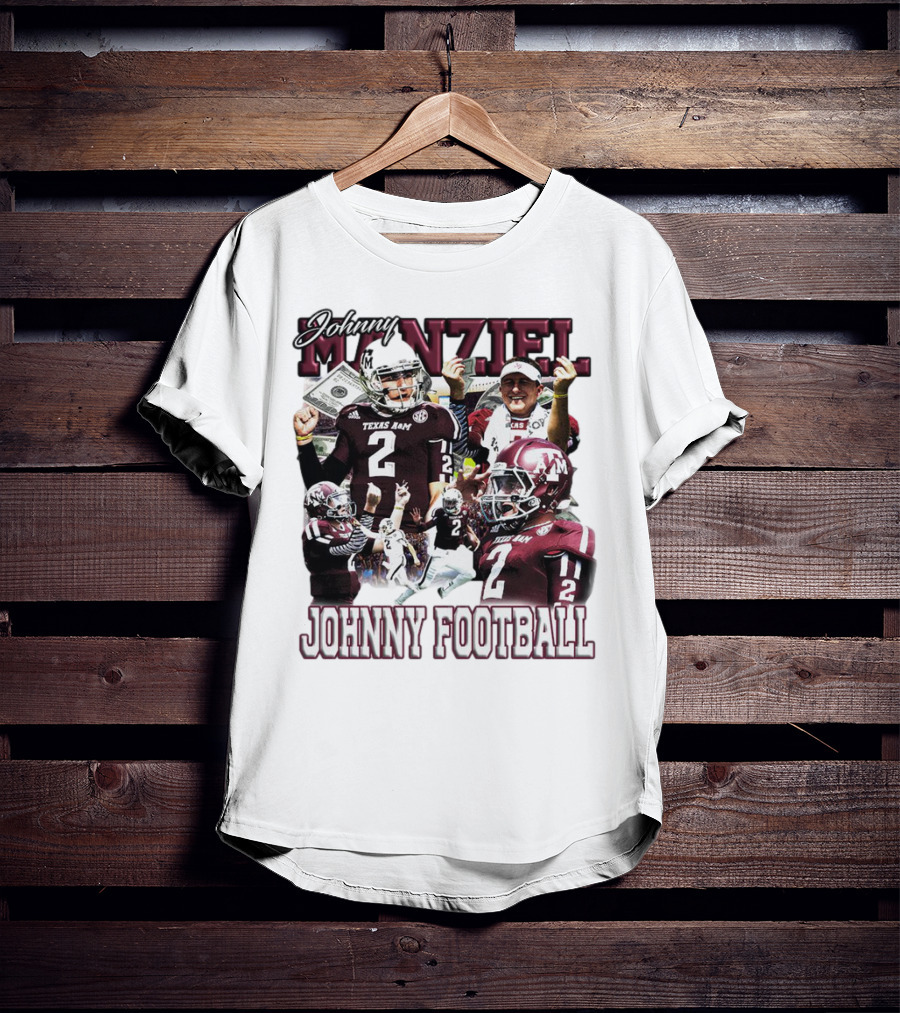 Johnny Manziel Texas A&M Aggies Johnny Football Number 2 College Football Legend T-Shirt