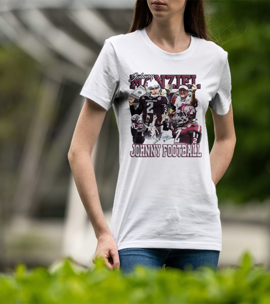 Johnny Manziel Texas A&M Aggies Johnny Football Number 2 College Football Legend T-Shirt