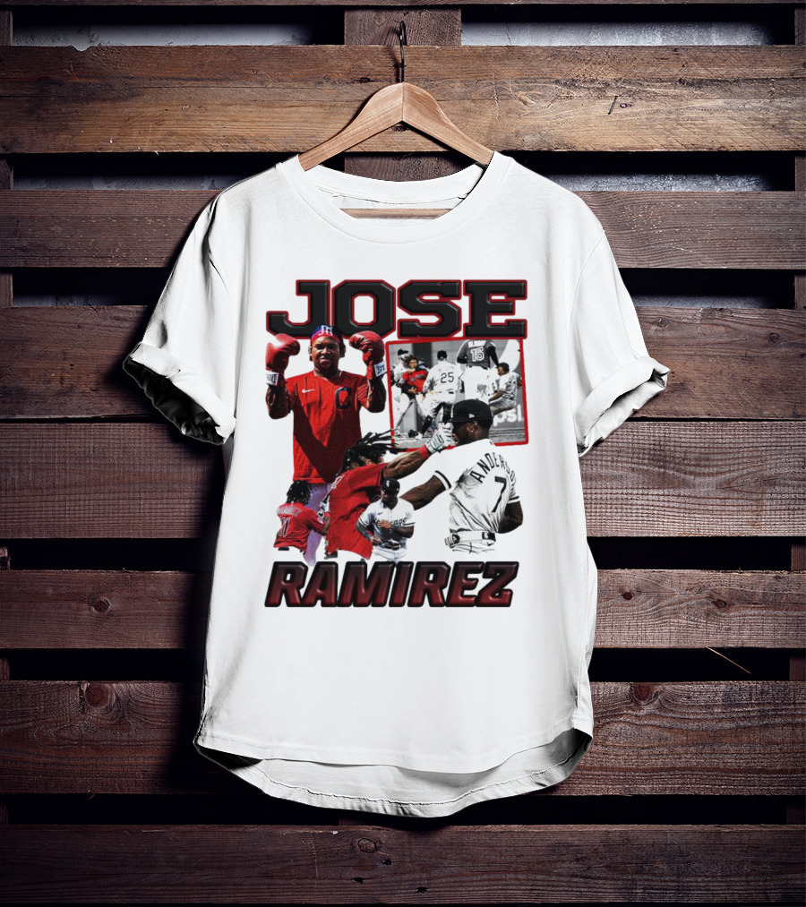 Jose Ramirez Cleveland Guardians Down Goes Anderson Boxing Moments T-Shirt