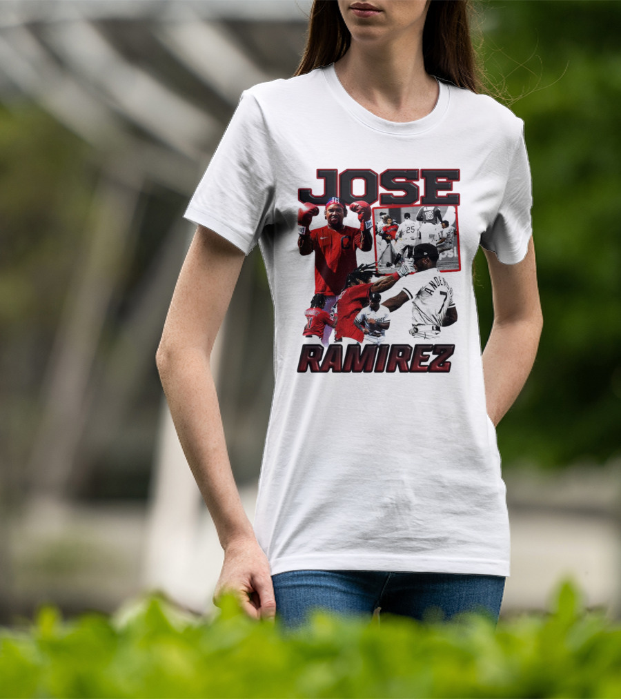 Jose Ramirez Cleveland Guardians Down Goes Anderson Boxing Moments T-Shirt