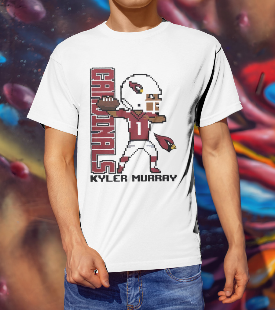 Cardinals Kyler Murray Arizona Football Pixel T-Shirt
