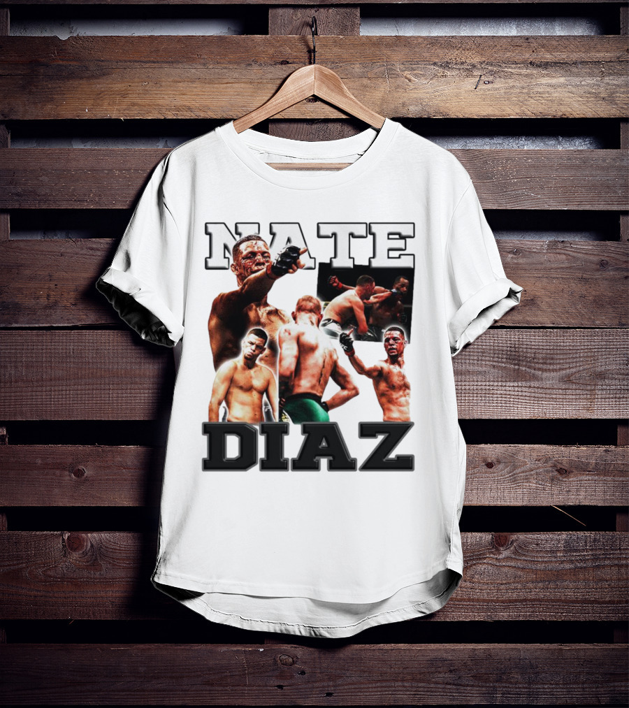 Nate Diaz MMA Fight Collage T-Shirt