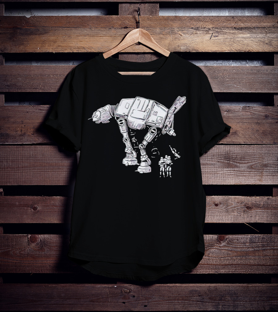 Star Wars AT-AT Walker With Stormtroopers T-Shirt