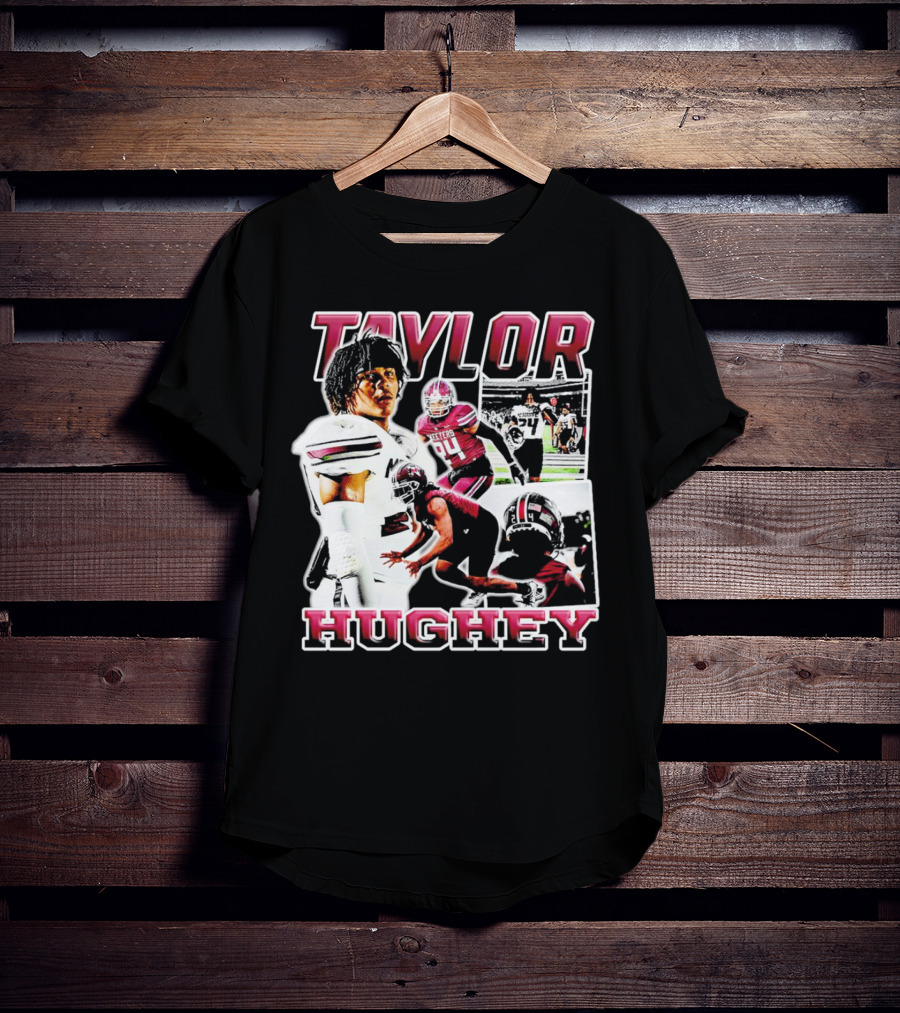 Taylor Hughey Mesquite High School Boys Varsity Football Action Collage T-Shirt