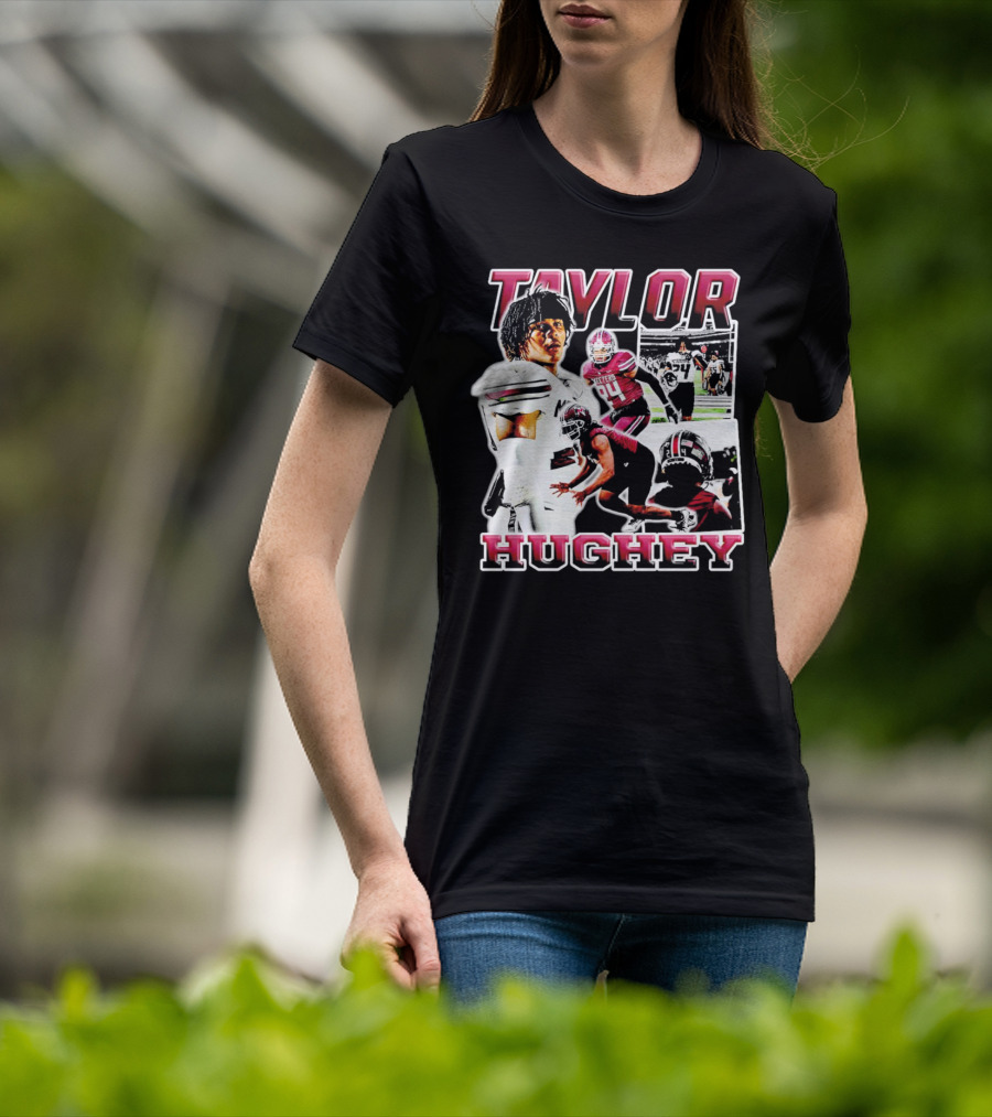 Taylor Hughey Mesquite High School Boys Varsity Football Action Collage T-Shirt