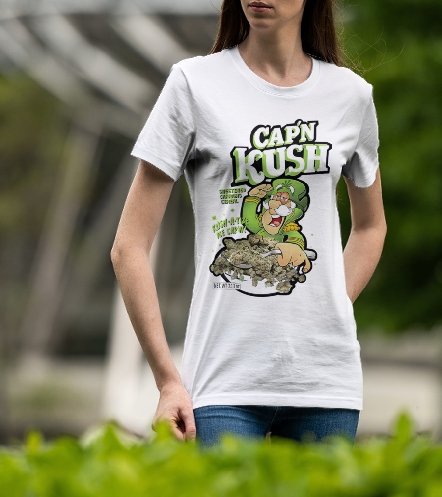 Cap'n Kush Sweetened Cannabis Cereal Kush-A-Tize ME Cap'n T-Shirt