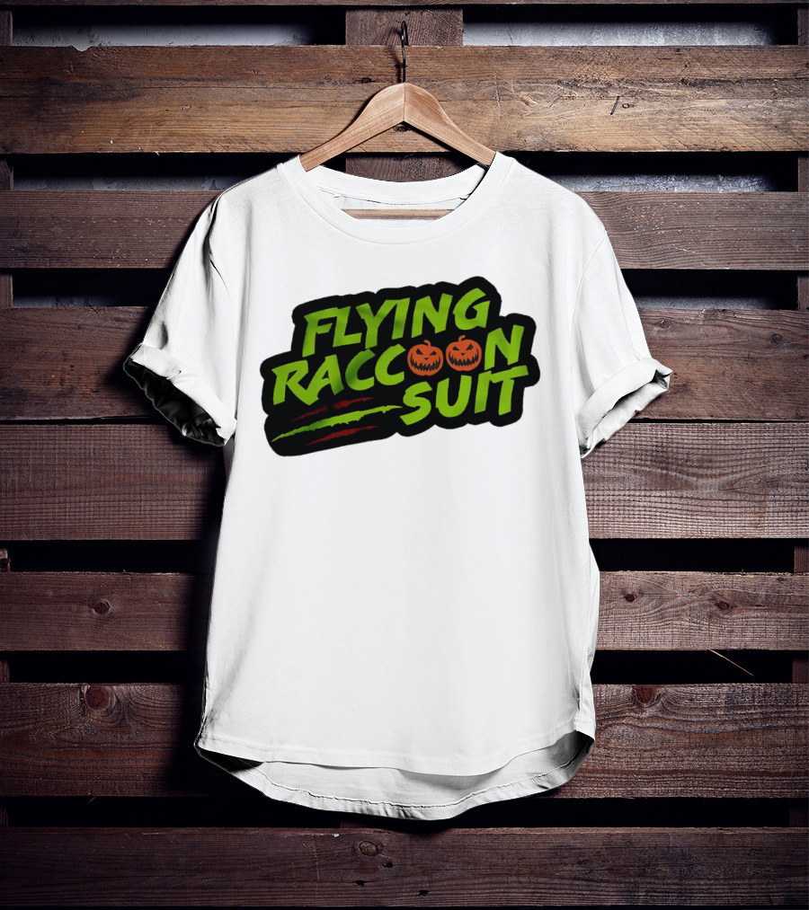 Flying Raccoon Suit This Is Skaloween Jack-O'-Lantern Claw Marks T-Shirt
