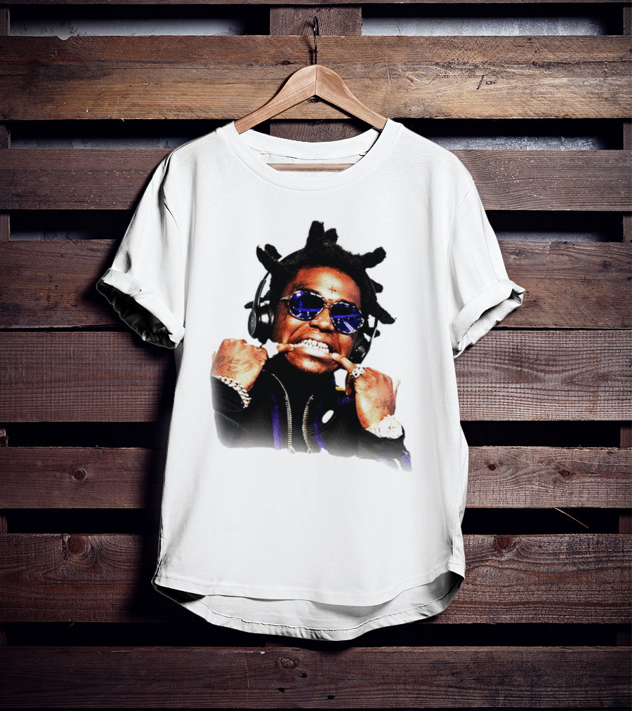 Kodak Black Rapper With Blue Sunglasses Grills And Jewelry T-Shirt