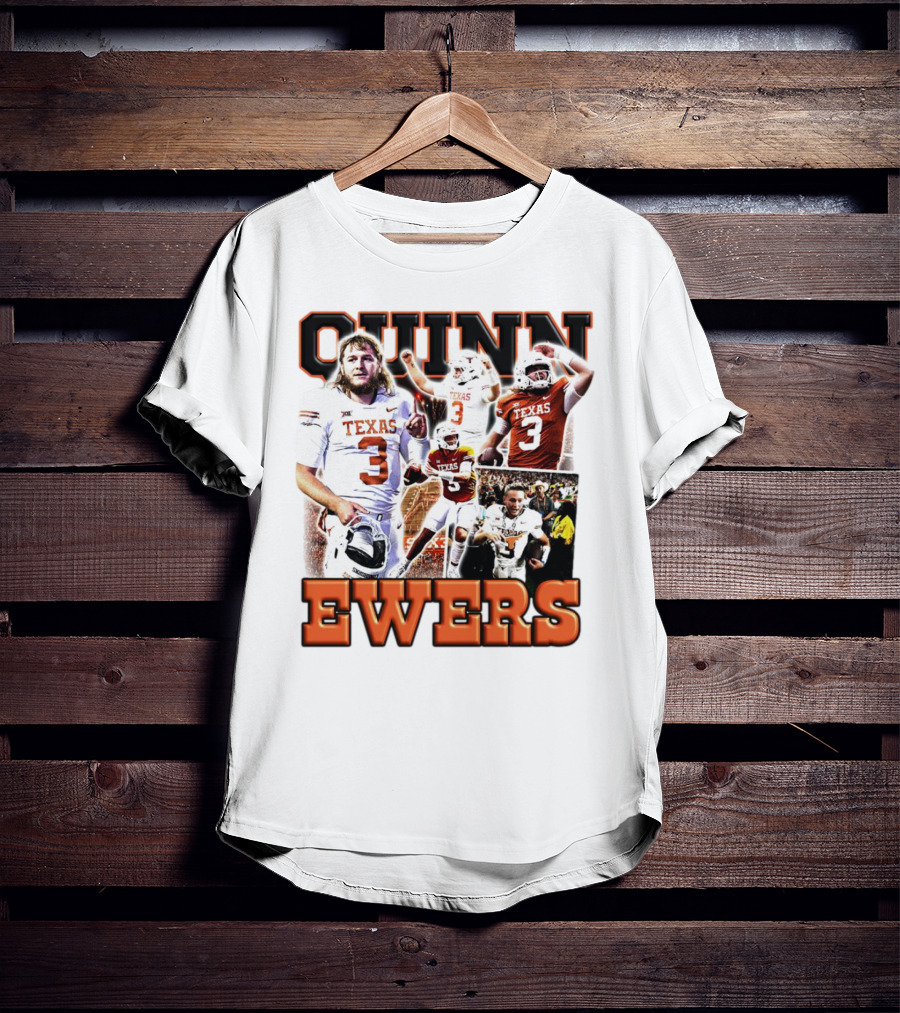 Quinn Ewers Texas Football Longhorns Number 3 T-Shirt