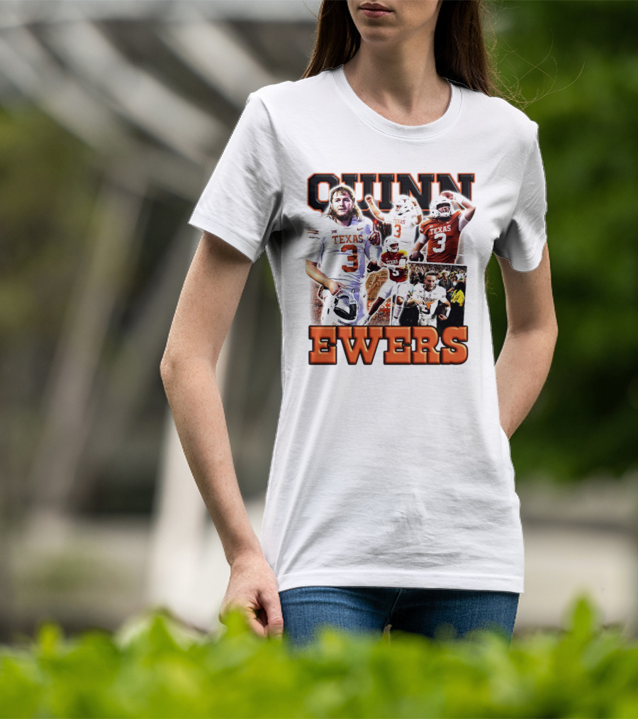 Quinn Ewers Texas Football Longhorns Number 3 T-Shirt