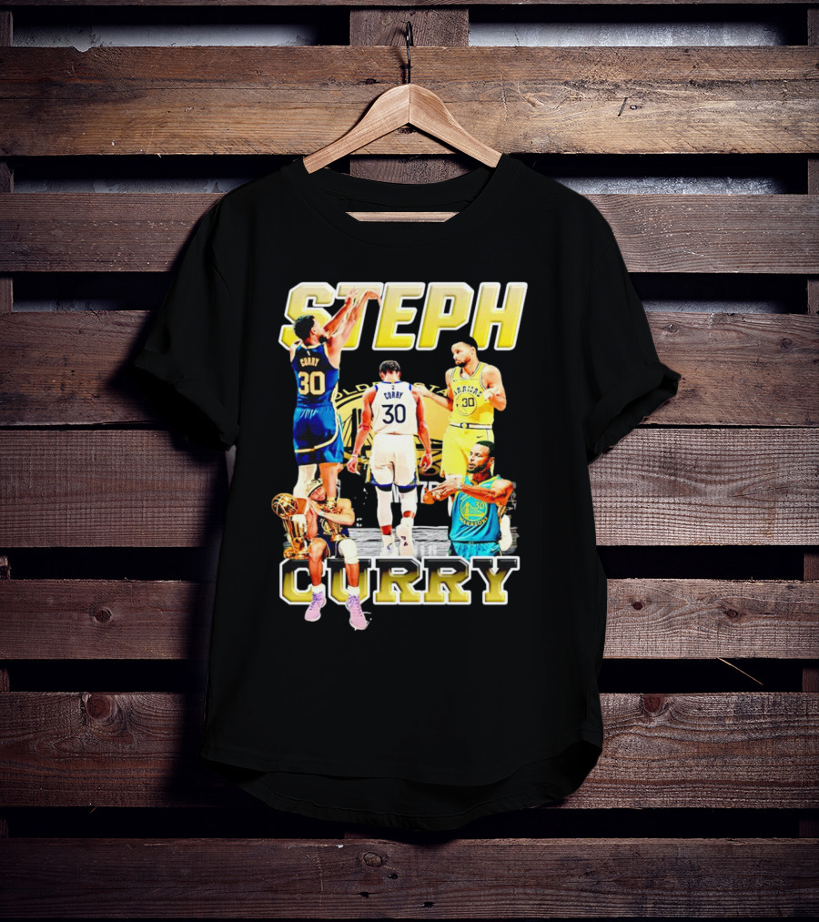 Steph Curry Golden State Warriors NBA Champion Iconic Moments T-Shirt