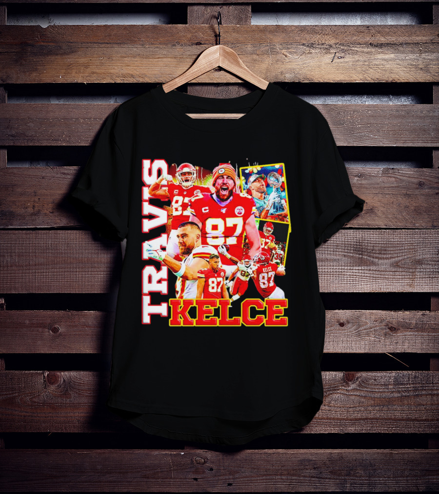 Travis Kelce Kansas City Chiefs 87 Football Champion T-Shirt