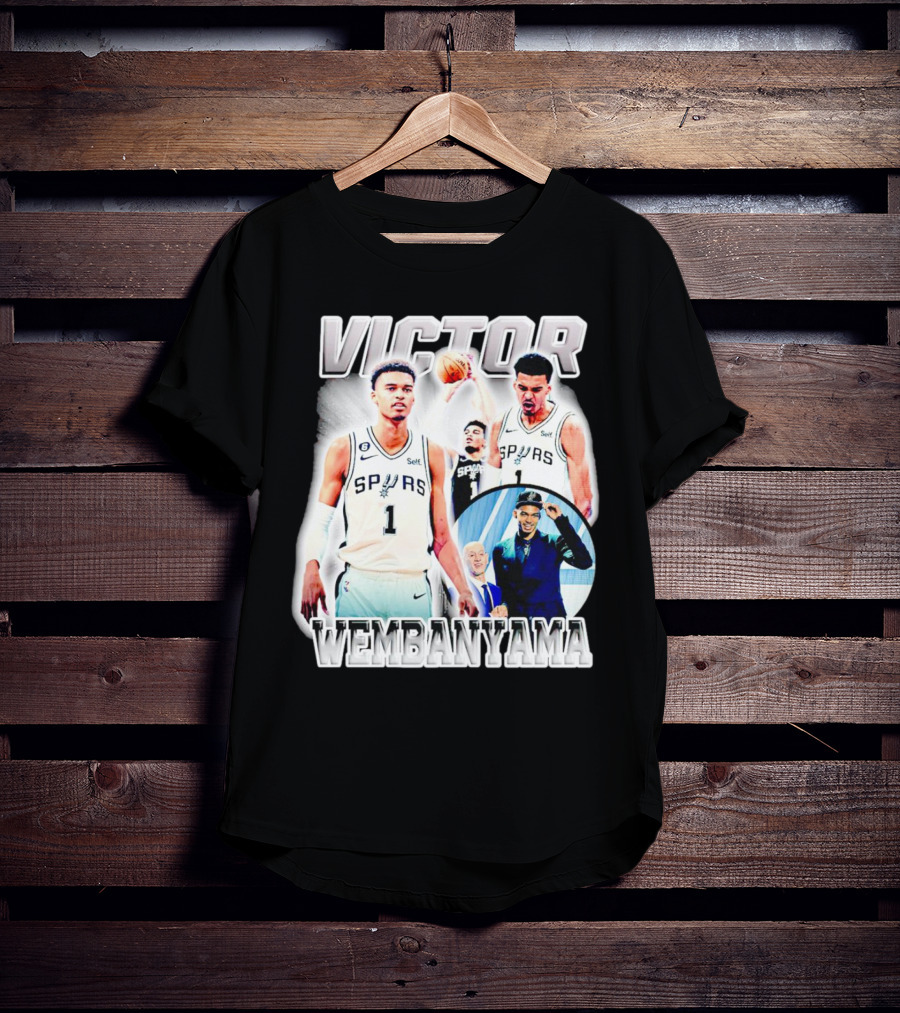 Victor Wembanyama Spurs Basketball Player NBA Draft Highlight T-Shirt