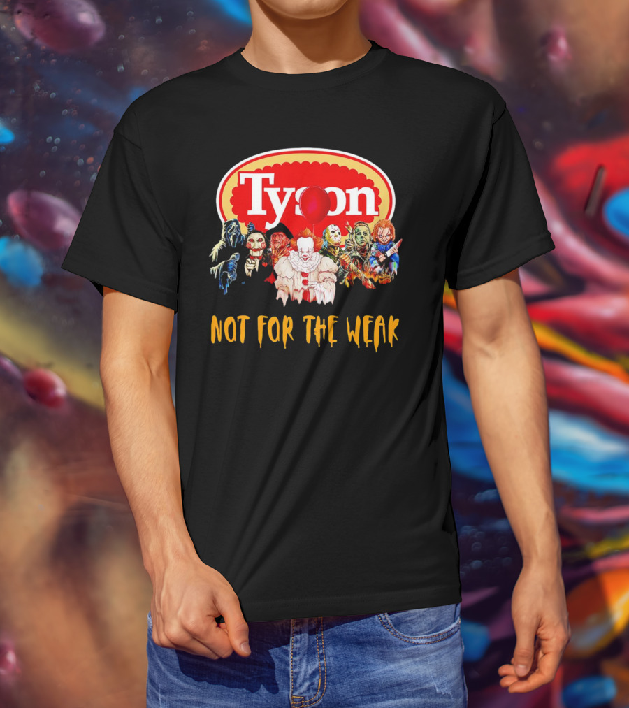 Tyson Horror Movie Characters Not For The Weak Floating Red Balloon Masks T-Shirt