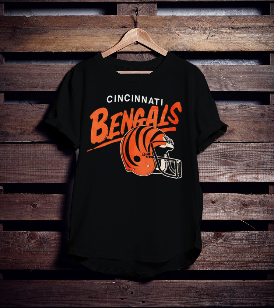 Cincinnati Bengals Football Team Helmet T-Shirt