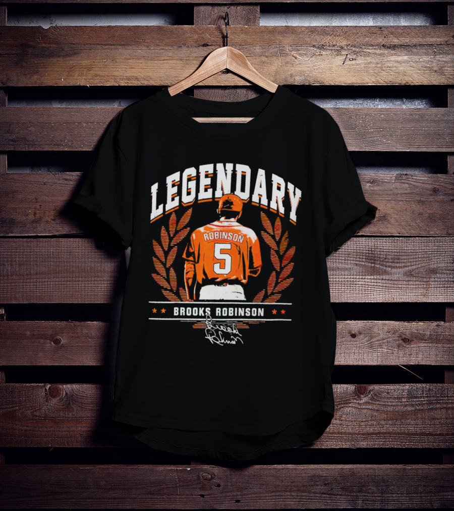 Legendary Brooks Robinson 5 Baltimore Orioles Signature T-Shirt