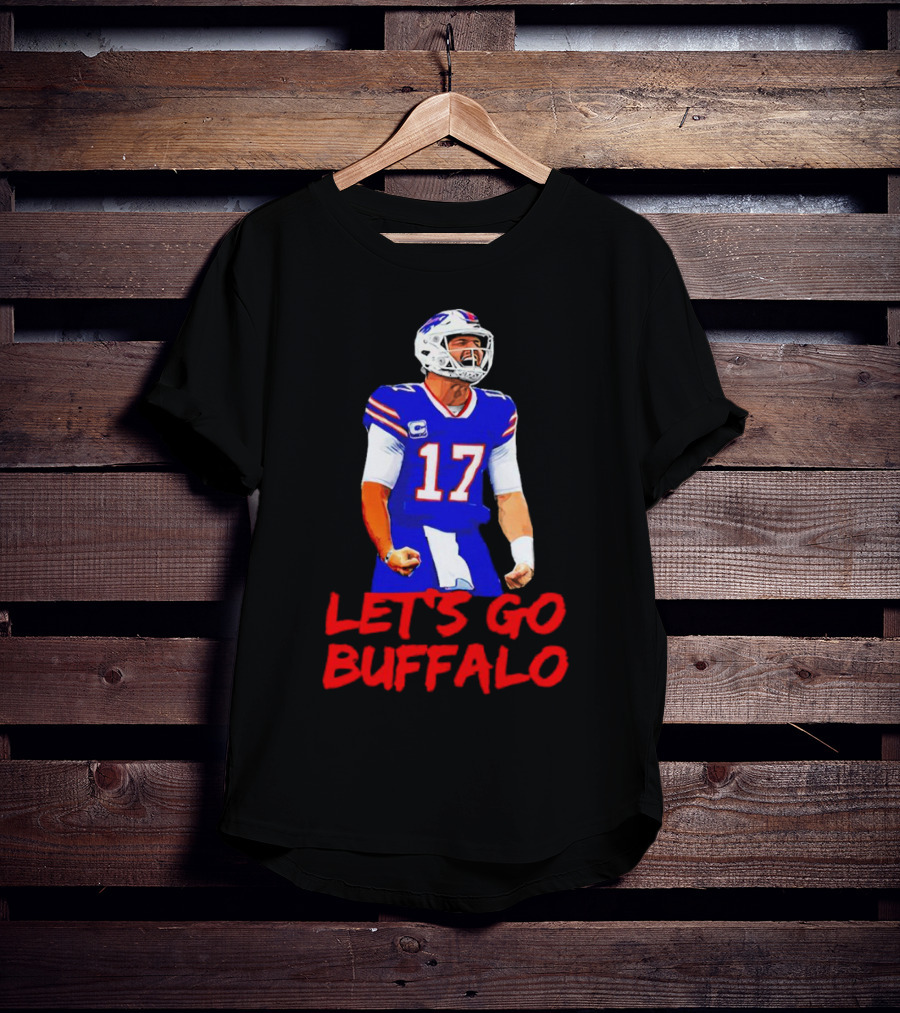 Let's Go Buffalo Bills Josh Allen 17 T-Shirt
