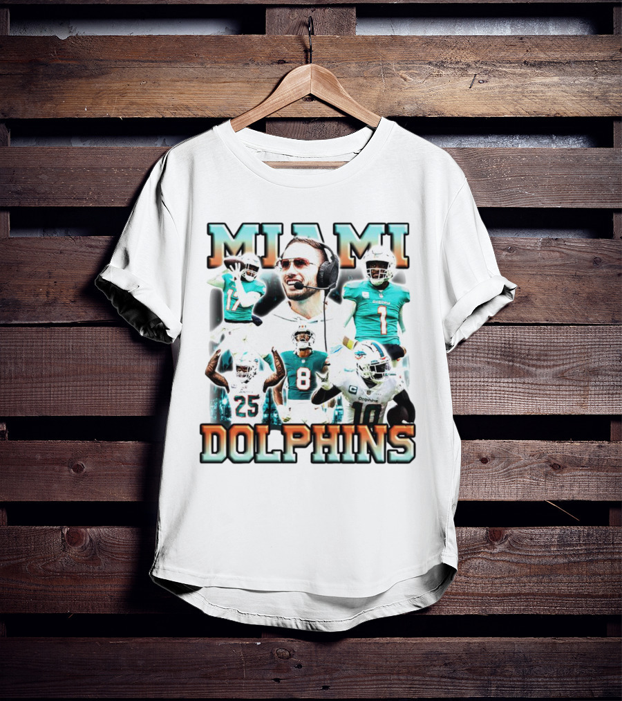 Miami Dolphins Football Members Vintage T-Shirt