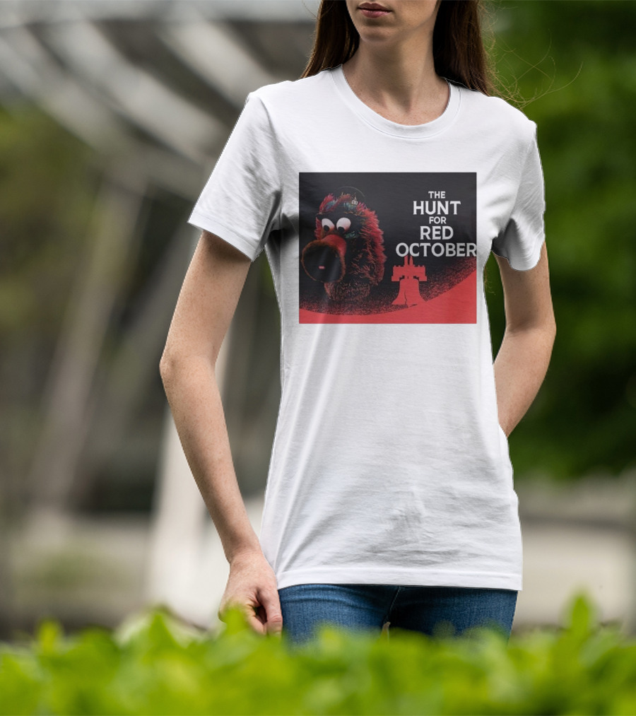 Philadelphia Phillies The Hunt For Red October Phillie Phanatic Fusion T-Shirt