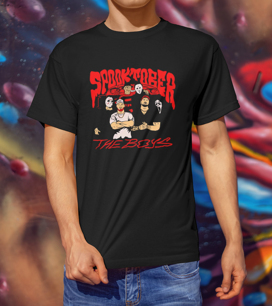 Spooktober The Boys Horror Characters Halloween T-Shirt