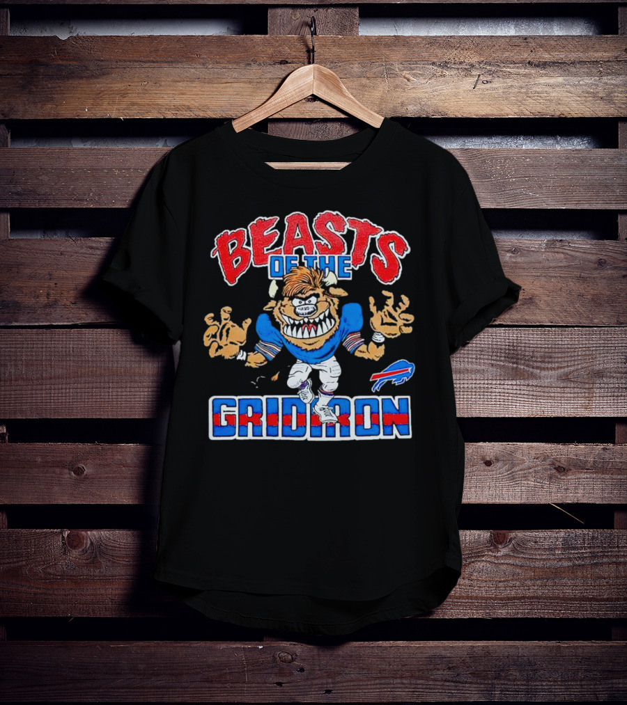 Buffalo Bills Beasts Of The Gridiron Football Monster T-Shirt