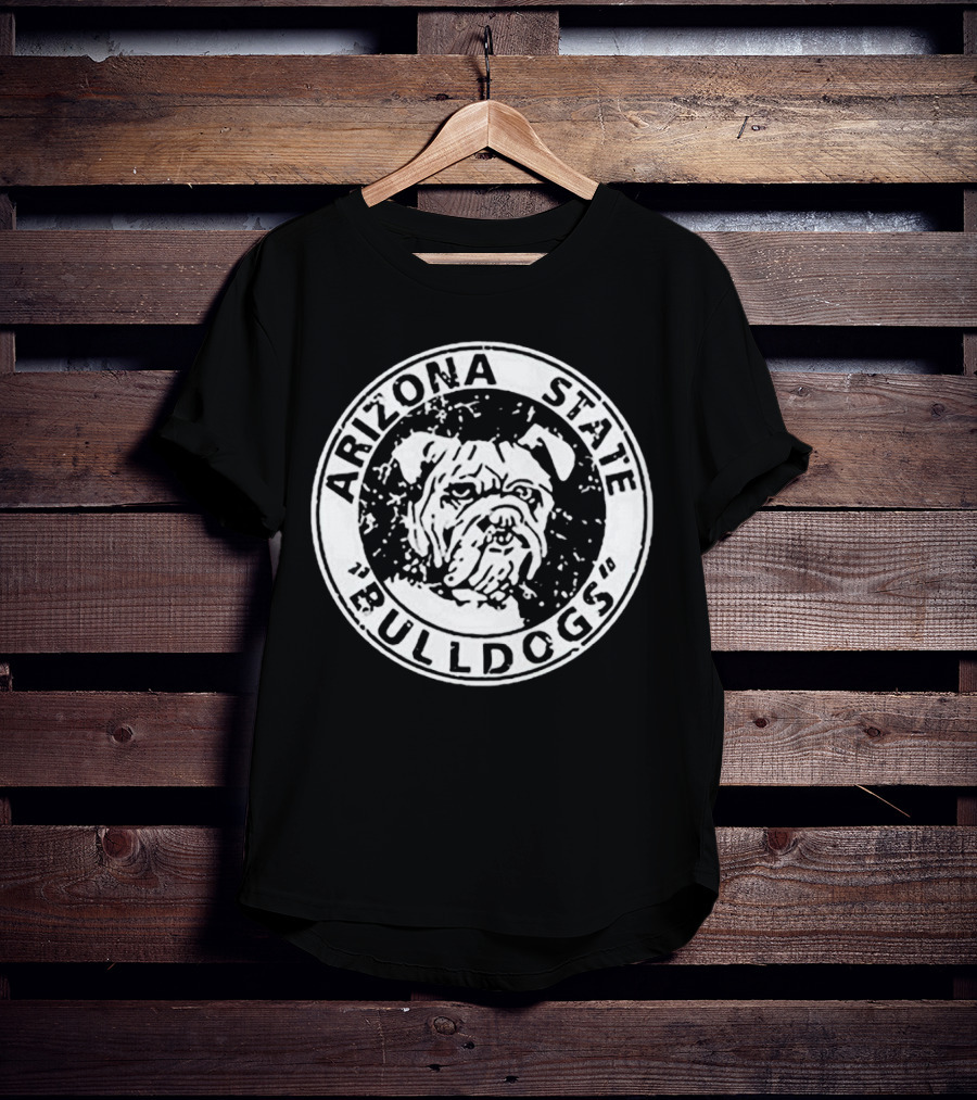 Arizona State Bulldogs Vintage Logo Circular Emblem T-Shirt