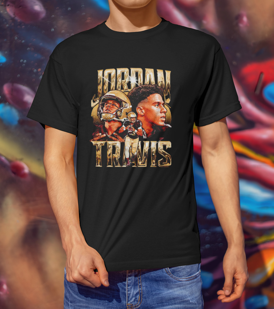 Jordan Travis Vintage College Football Player T-Shirt
