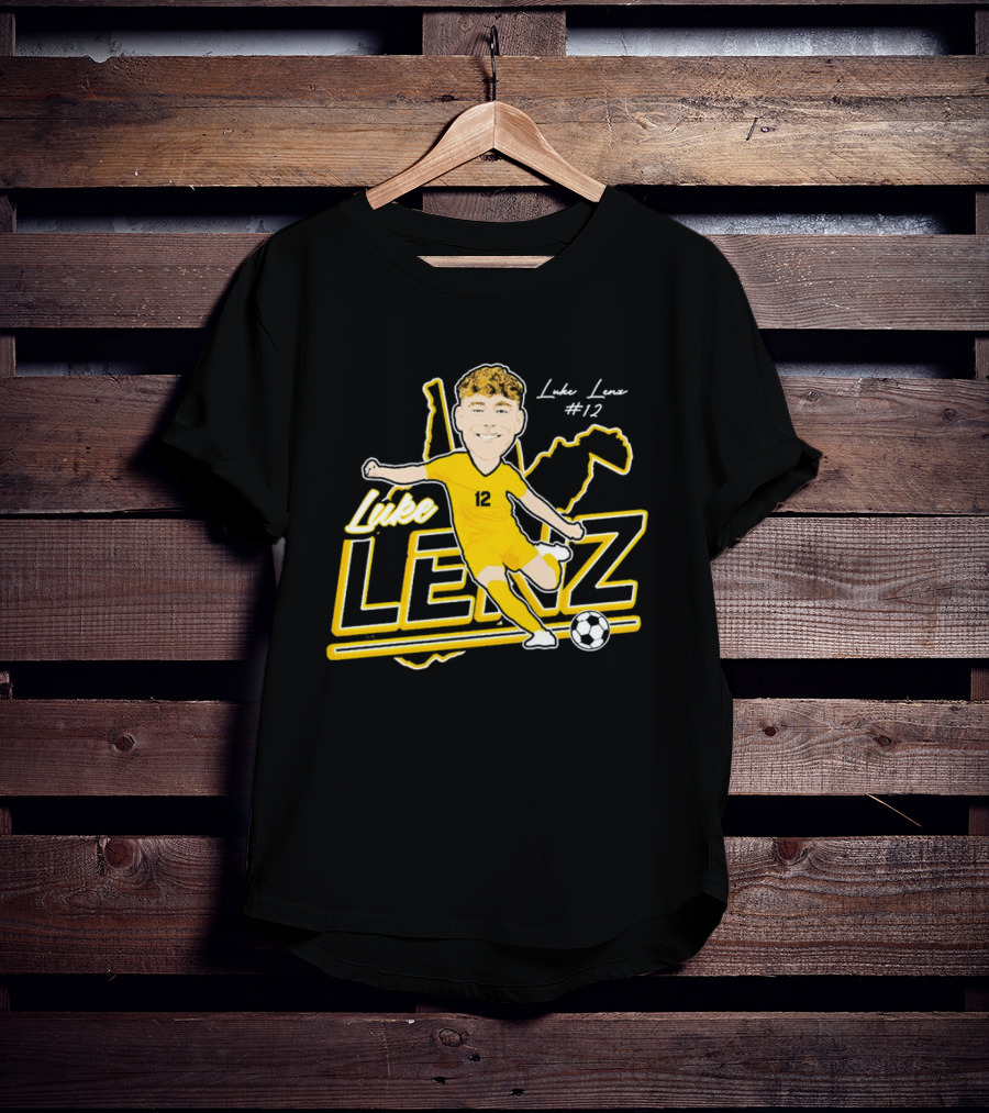 Luke Lenz #12 West Virginia Soccer Player T-Shirt