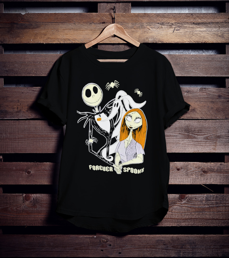 Jack Skellington Sally Zero Forever Spooky Halloween T-Shirt