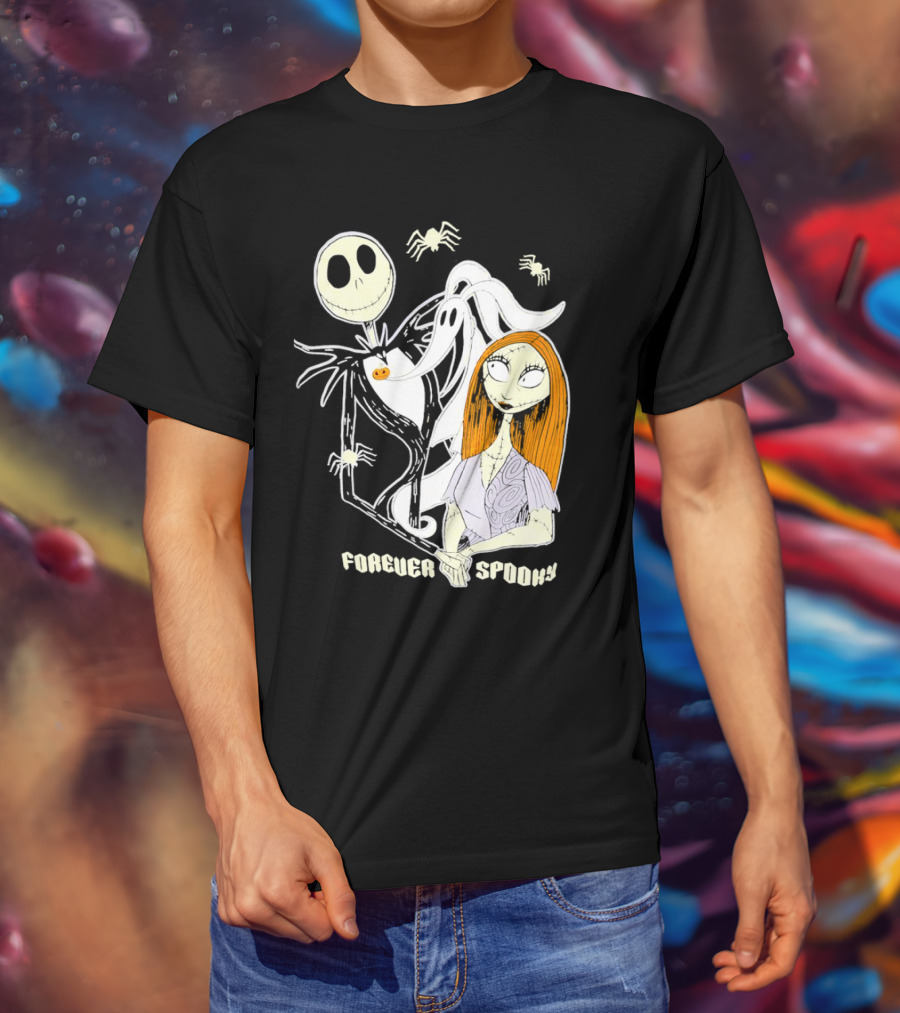 Jack Skellington Sally Zero Forever Spooky Halloween T-Shirt