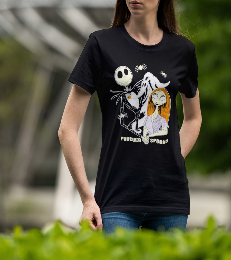 Jack Skellington Sally Zero Forever Spooky Halloween T-Shirt