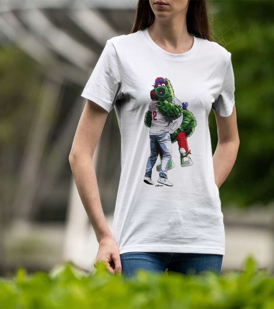 Jason Kelce Phillie Phanatic Hug Philadelphia Phillies T-Shirt