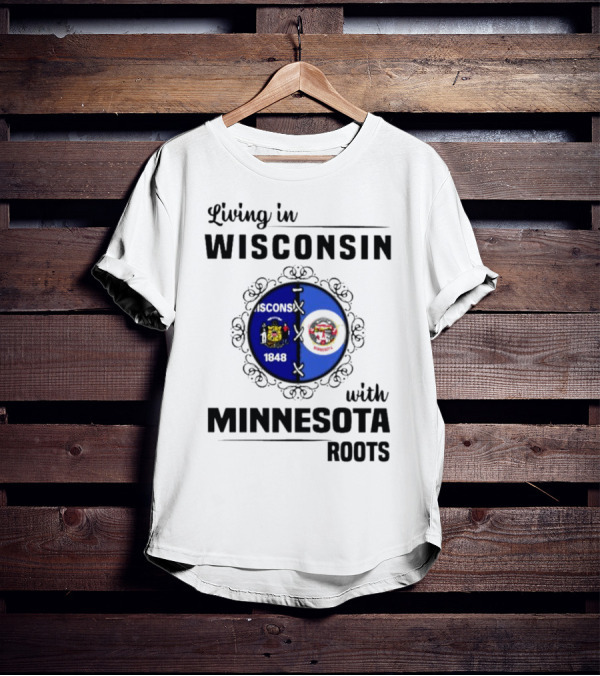 Wisconsin Pride Minnesota Roots United State Crests T-Shirt