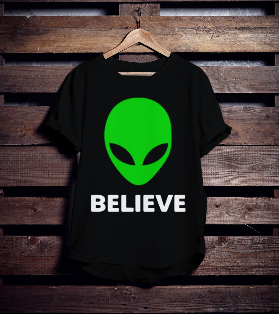 Believe Alien Green T-Shirt