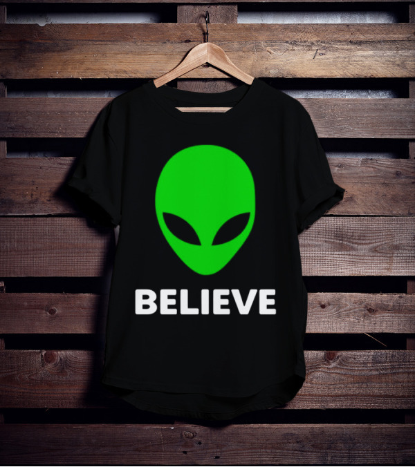 Believe Alien Green T-Shirt