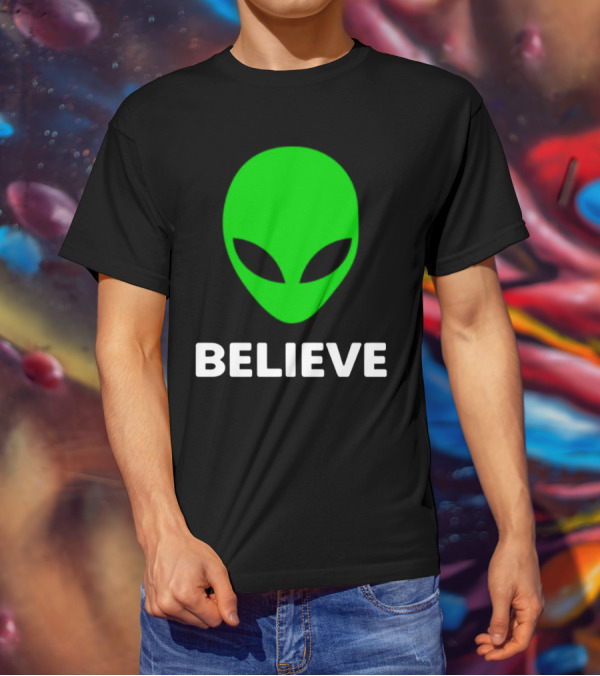 Believe Alien Green T-Shirt
