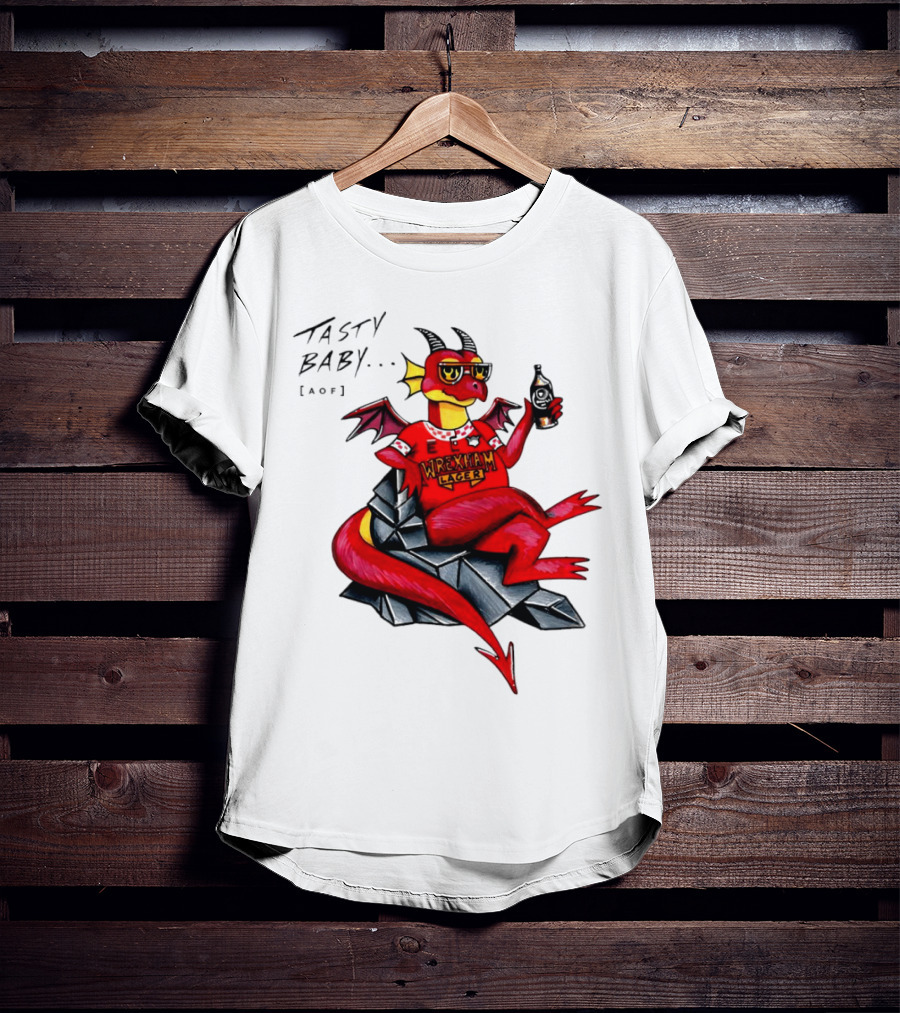 Wrexham Lager Dragon Tasty Baby Cool Style Image T-Shirt