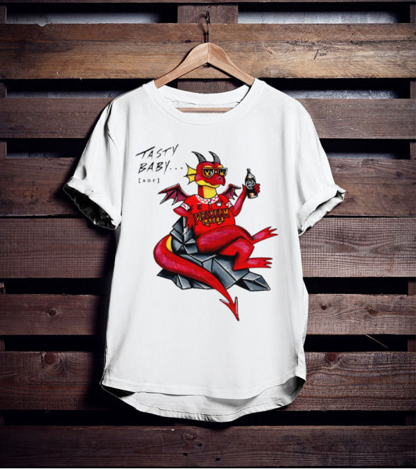 Wrexham Lager Dragon Tasty Baby Cool Style Image T-Shirt