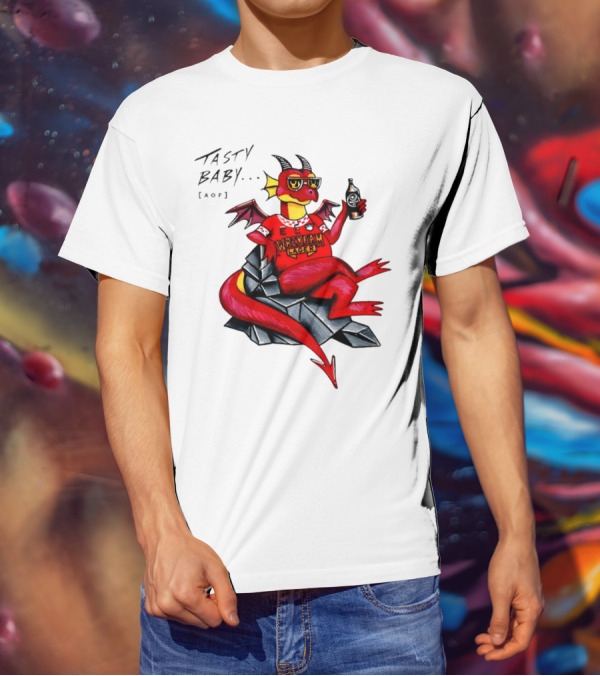 Wrexham Lager Dragon Tasty Baby Cool Style Image T-Shirt