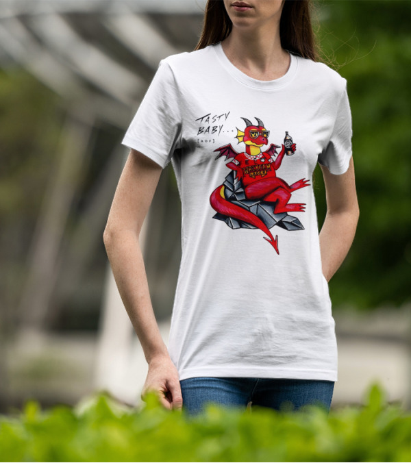 Wrexham Lager Dragon Tasty Baby Cool Style Image T-Shirt