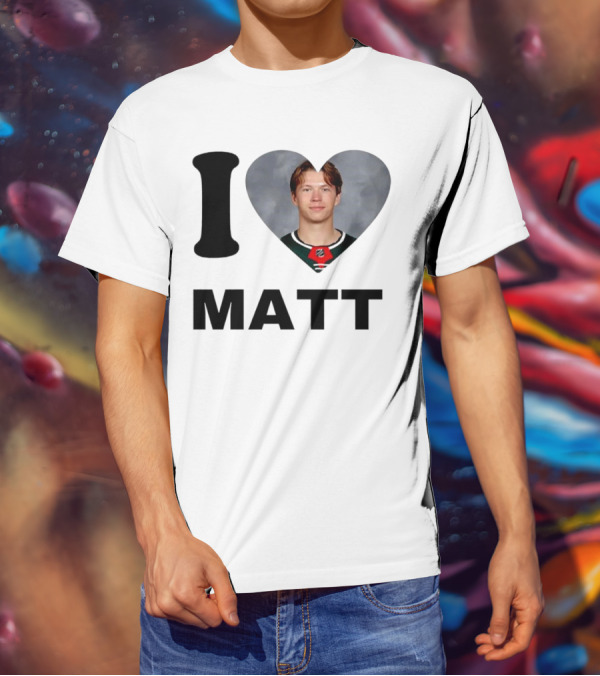 I Heart Matt Boldy Fan Love T-Shirt