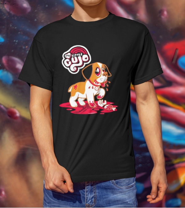 My Little Cujo Dog With Blood And Bones T-Shirt